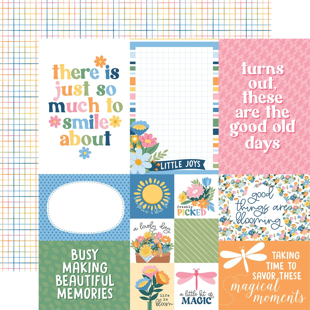 Echo Park Dragonfly 12 x 12 Collection Kit dgf547016 Multi Journaling Cards