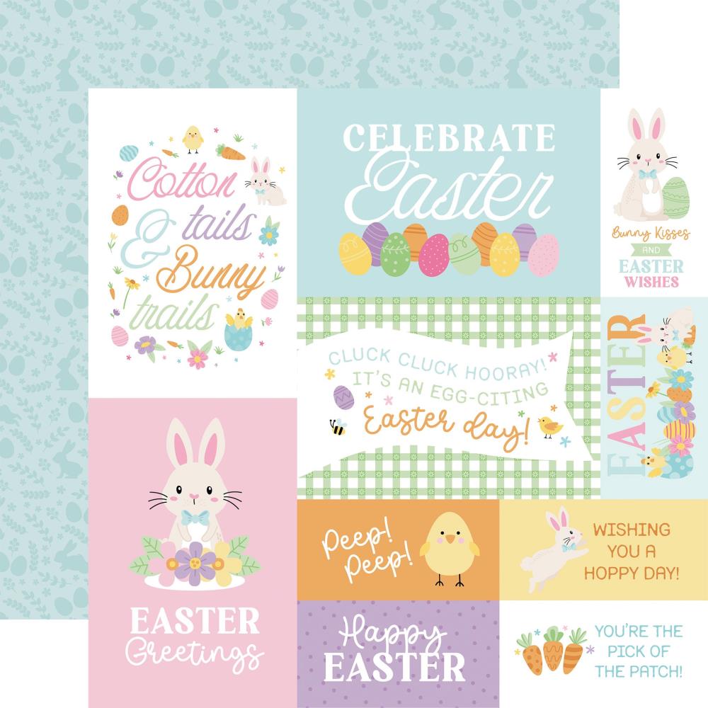 Echo Park Easter Basket 12 x 12 Collection Kit eb483016 Multi Journaling Cards