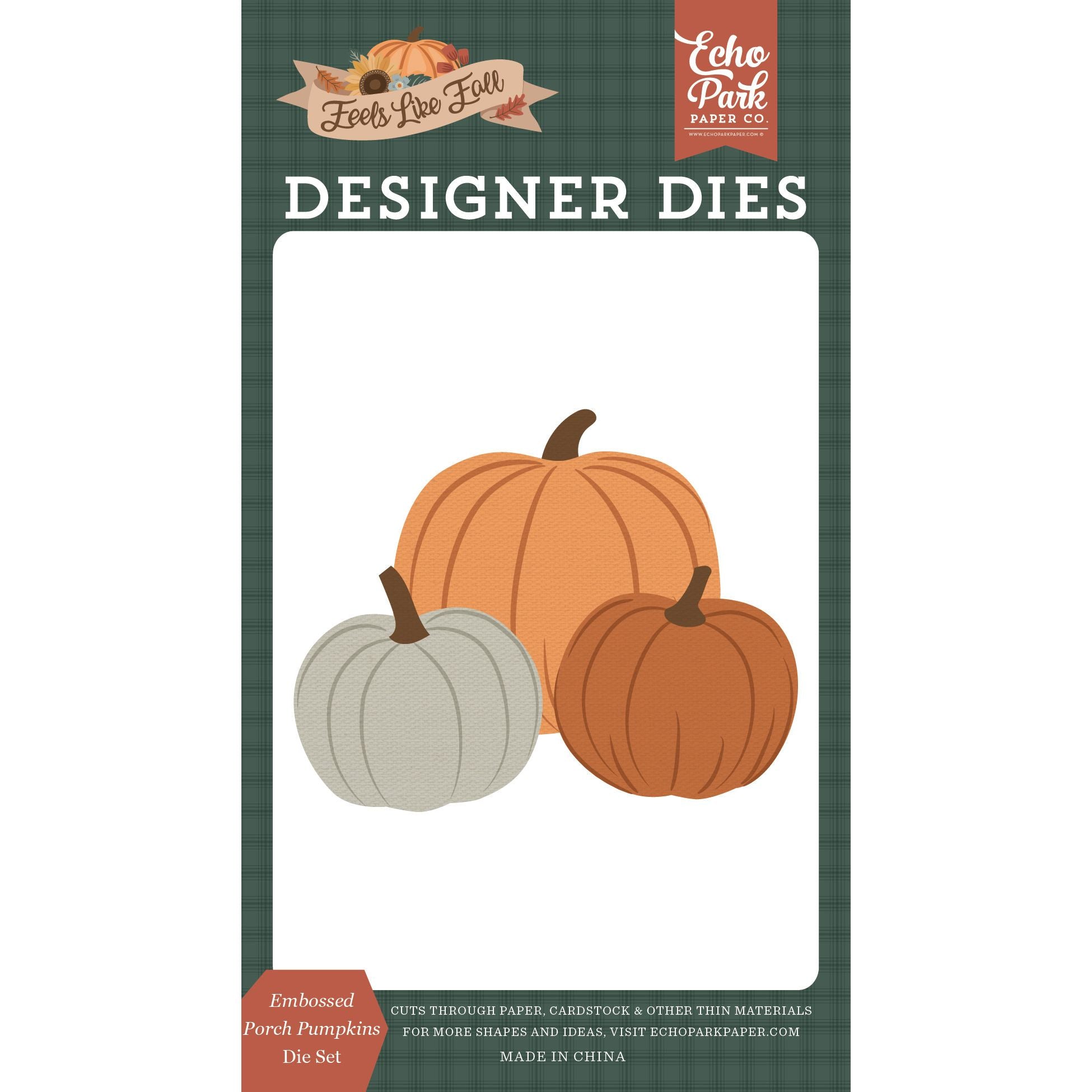 Echo Park Embossed Porch Pumpkins Dies flf514041