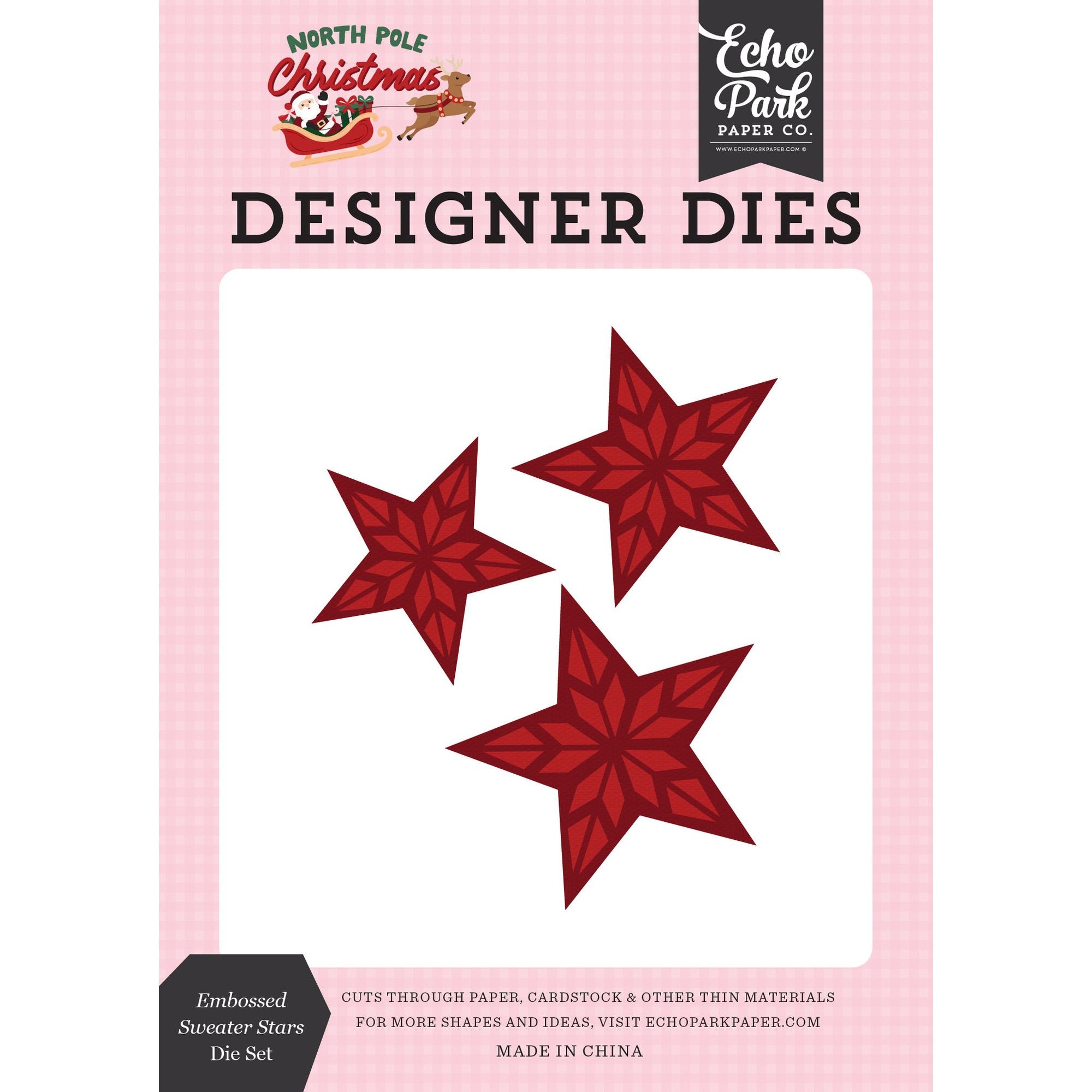 Echo Park Embossed Sweater Stars Dies npc515040