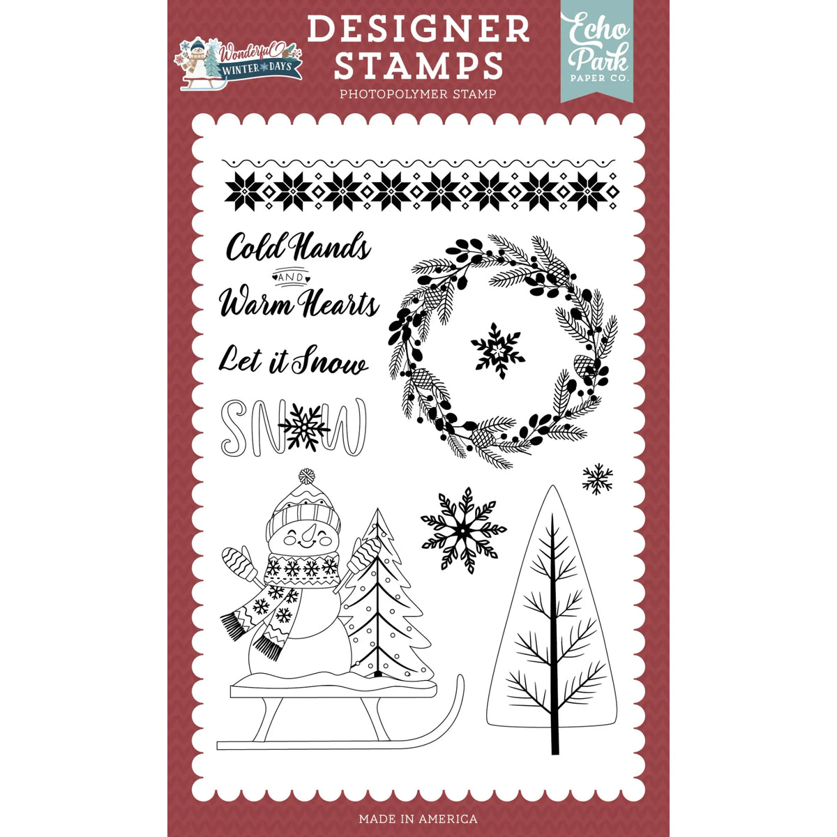 Echo Park Fair Isle Border Clear Stamps wwd539044