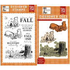 Echo Park Fall-ish Kind of Day Clear Stamps And Dies Bundle