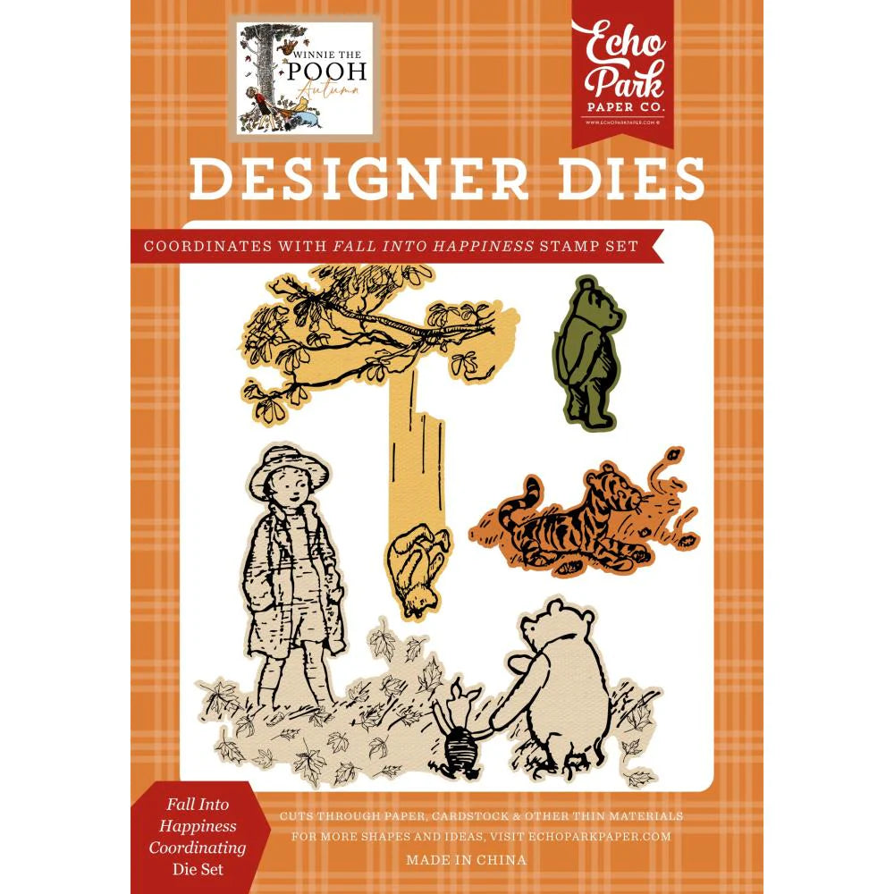 Echo Park Fall Into Happiness Clear Stamps And Dies Bundle wpa453043 set