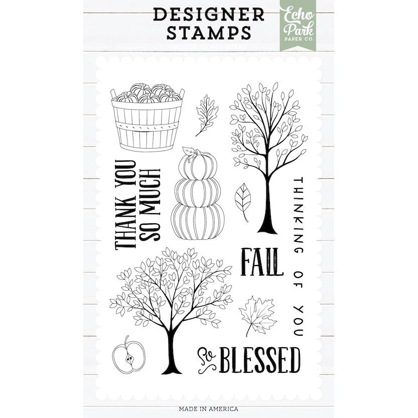 Echo Park Fall Trees Stamps And Dies Bundle EPSTAMP217