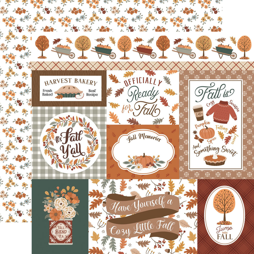 Echo Park Feels Like Fall 12 x 12 Mega Bundle flf514050 Autumn Sentiments