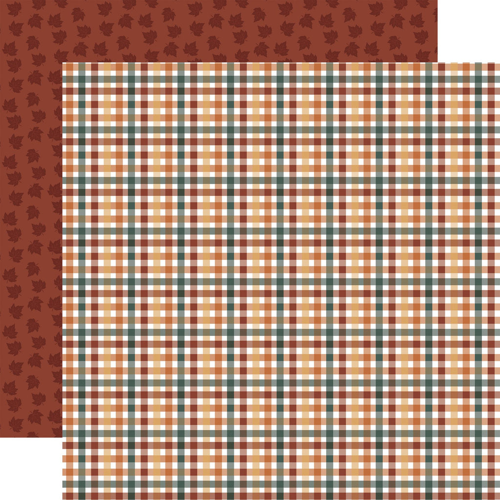 Echo Park Feels Like Fall 12 x 12 Mega Bundle flf514050 Autumnal Plaid