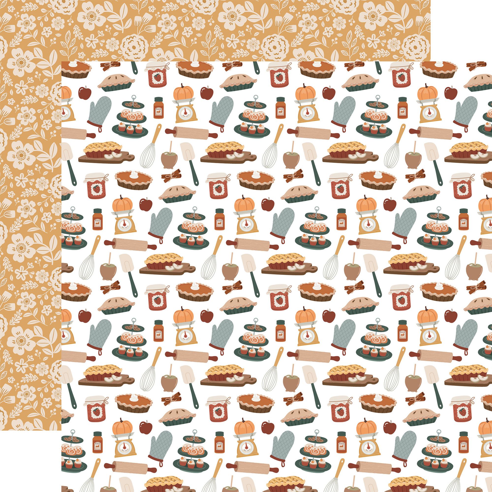 Echo Park Feels Like Fall 12 x 12 Mega Bundle flf514050 Harvest Bakery