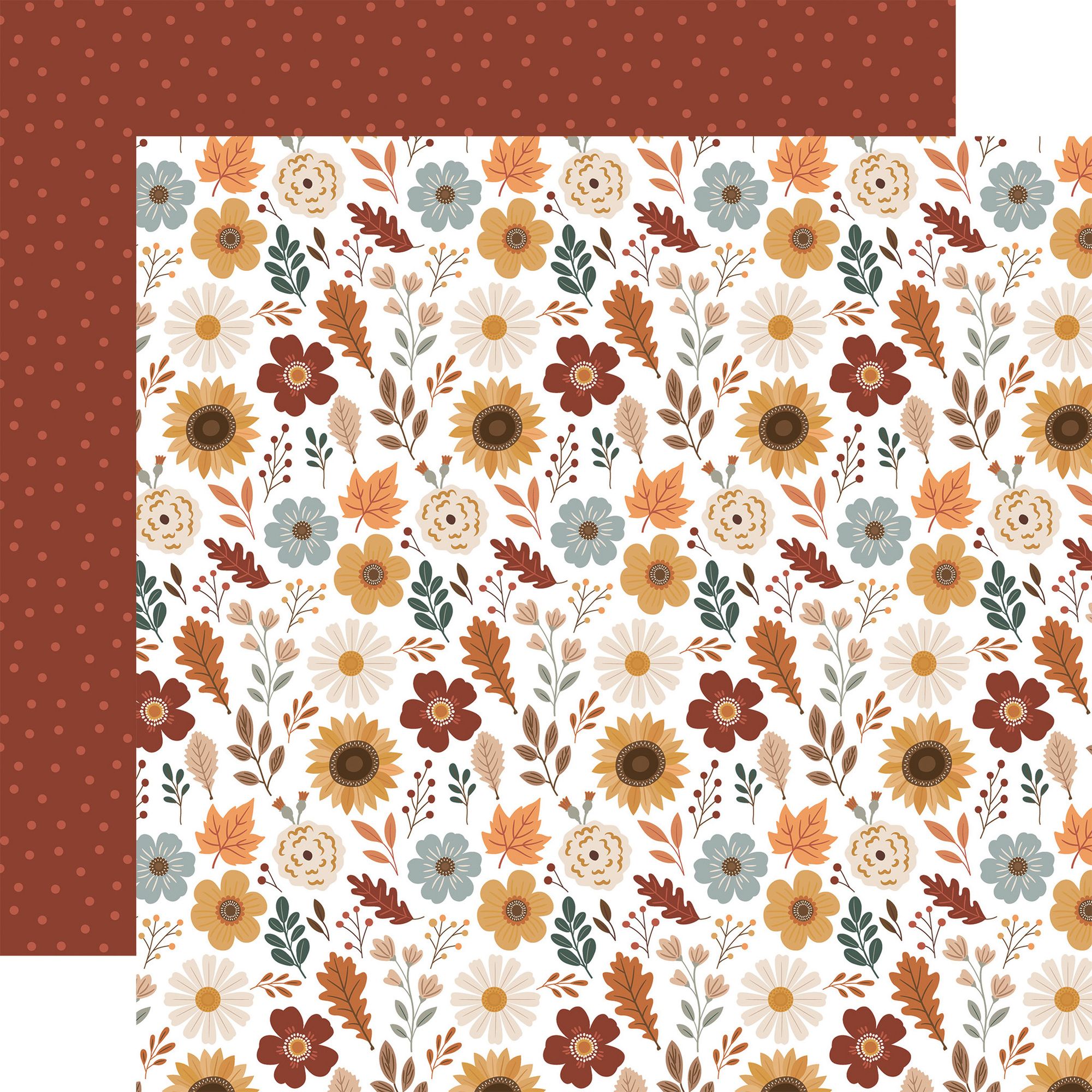 Echo Park Feels Like Fall 12 x 12 Mega Bundle flf514050 Harvest Blossoms