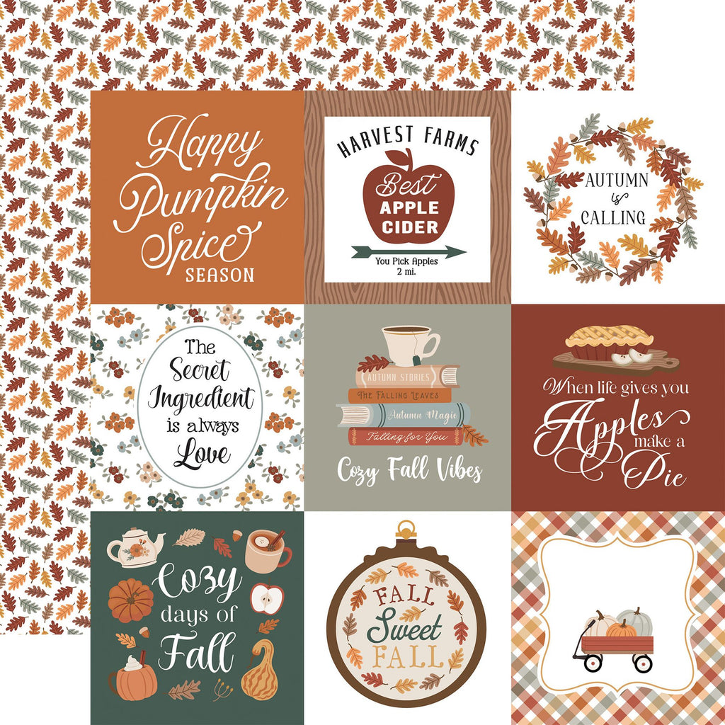Echo Park Feels Like Fall 12 x 12 Mega Bundle flf514050 Pumpkin Spice Season