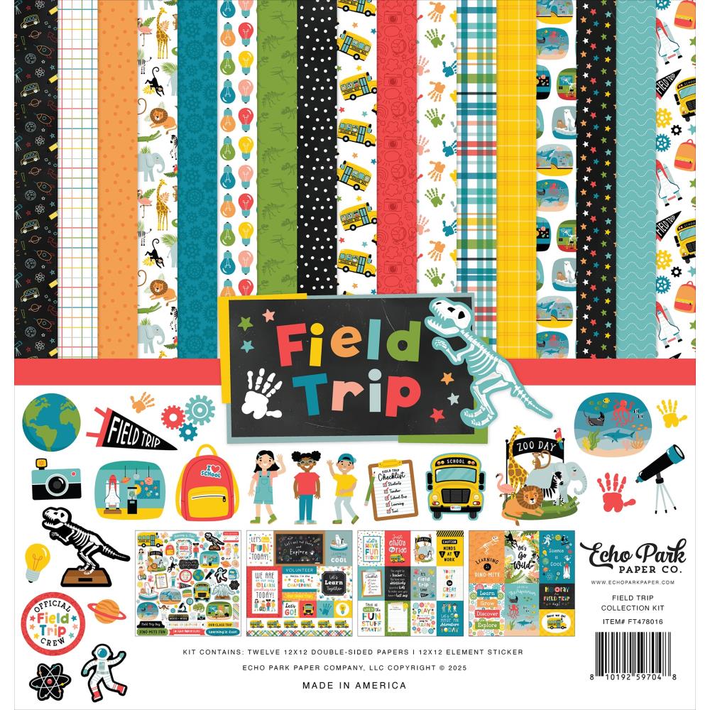 Echo Park Field Trip 12 x 12 Collection Kit ft478016