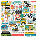 Echo Park Field Trip 12 x 12 Collection Kit ft478016 Cardstock Stickers