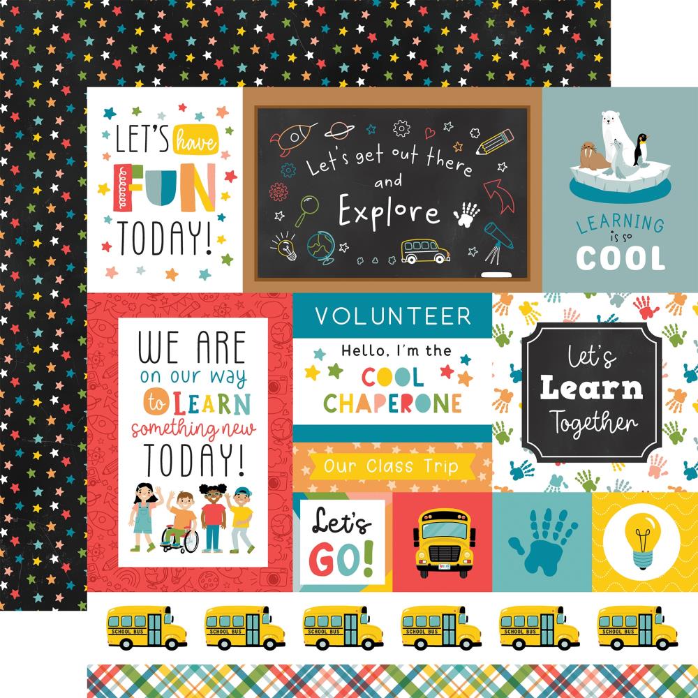 Echo Park Field Trip 12 x 12 Collection Kit ft478016 Multi Journaling Cards