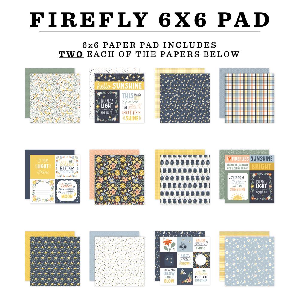 Echo Park Firefly 6 x 6 Paper Pad fly434023 Detailed Image