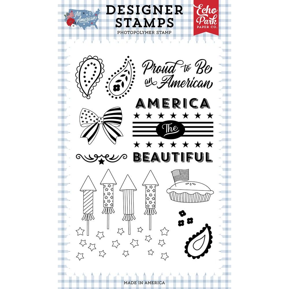 Echo Park Firework Rockets Clear Stamps all501042