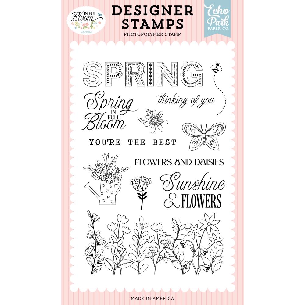 Echo Park Flowers And Daisies Clear Stamps ifb484044