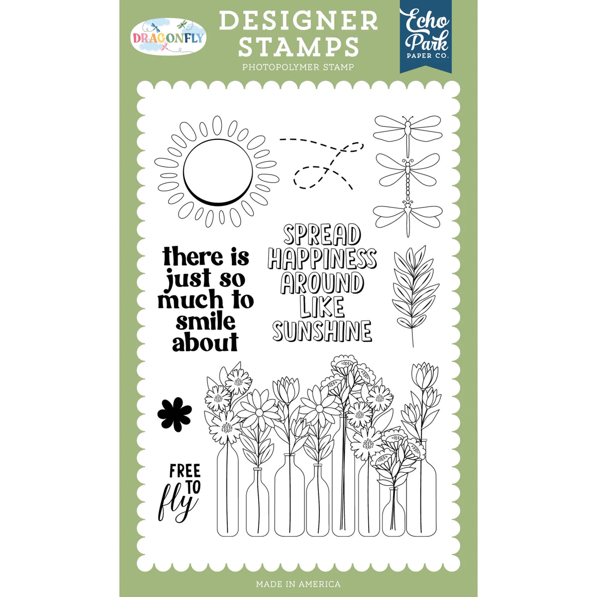 Echo Park Free To Fly Clear Stamps dgf547047