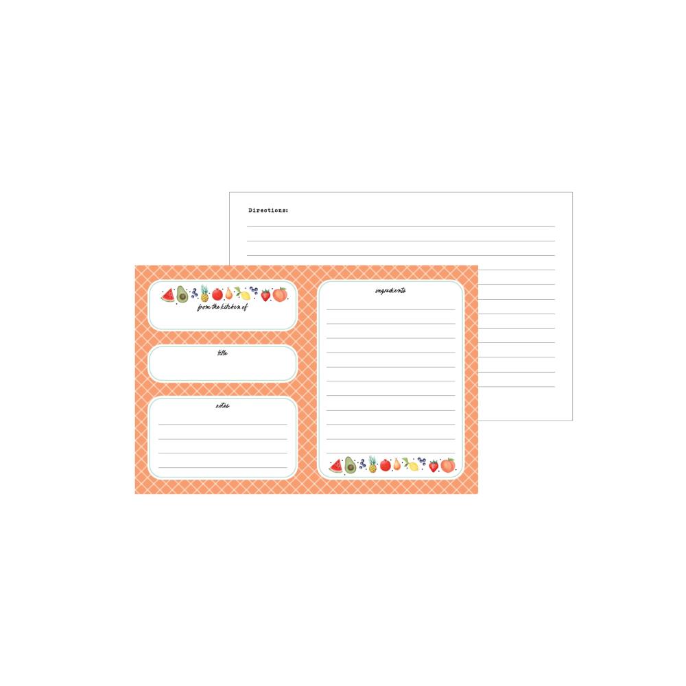 Echo Park Fruit Stand Recipes Cards rc112 From The Kitchen Of Cards