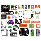 Echo Park Ghosts And Goblins Ephemera gg451024 Halloween Sentiments
