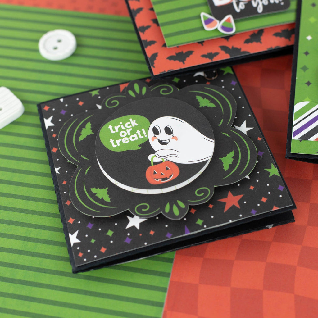 Echo Park Ghosts And Goblins Ephemera gg451024 Trick Or Treat Card
