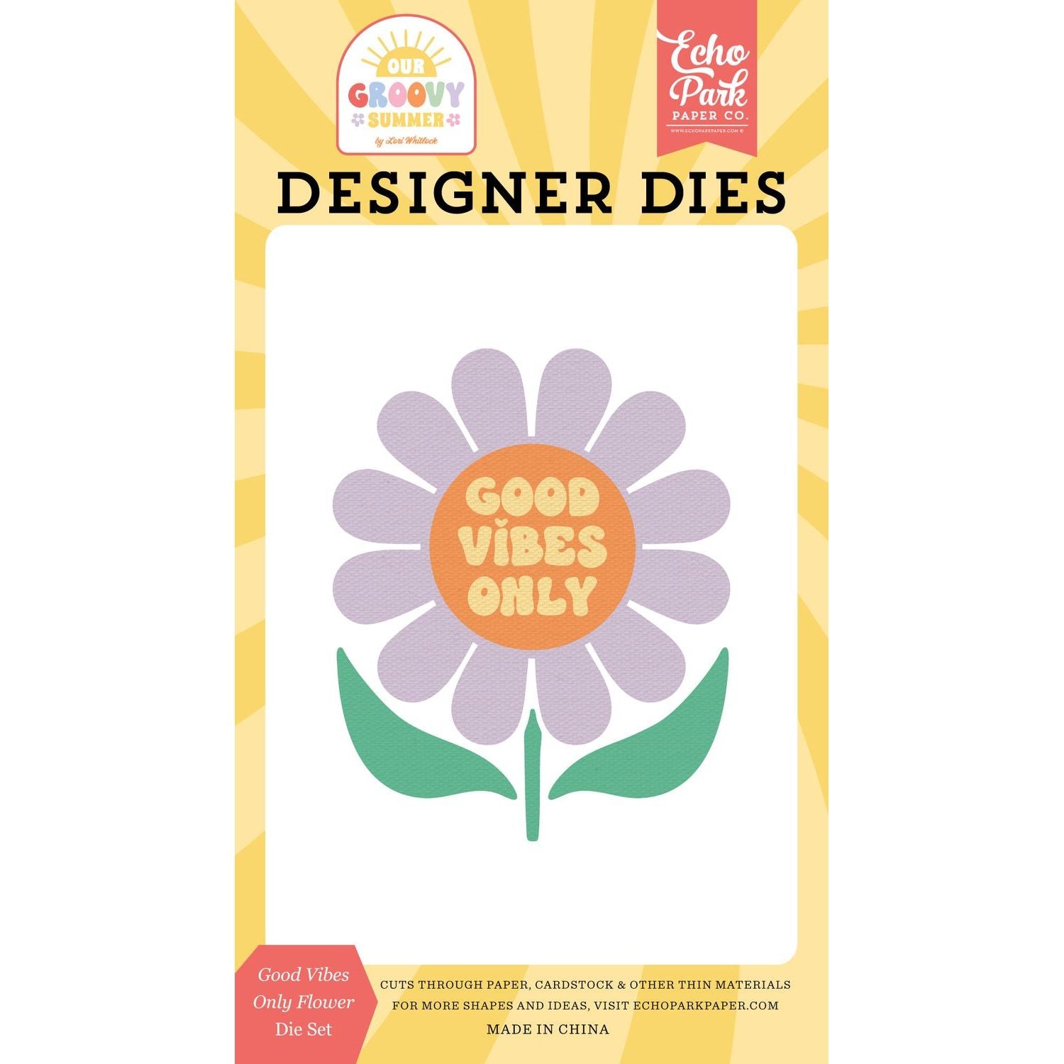 Echo Park Good Vibes Only Flower Dies ogs496040