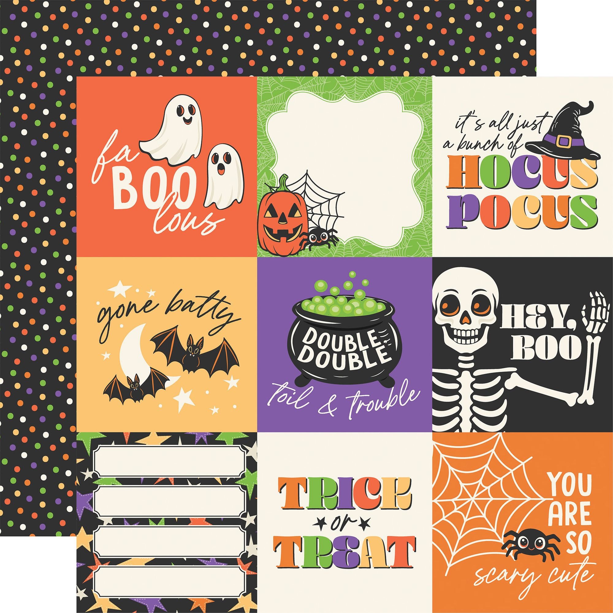 Echo Park Halloween Parade 12 x 12 Collection Kit hpd511016 Hocus Pocus Sentiments