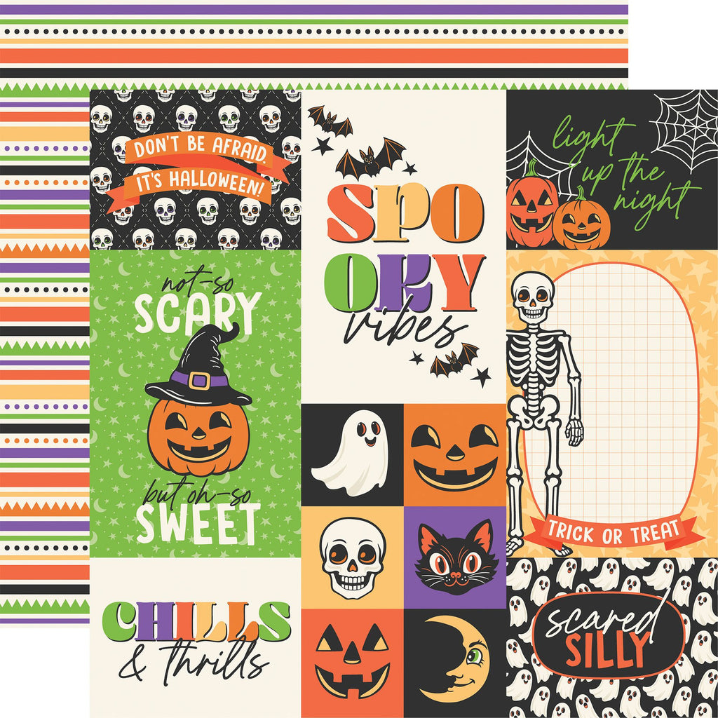 Echo Park Halloween Parade 12 x 12 Collection Kit hpd511016 Trick Or Treat Sentiments