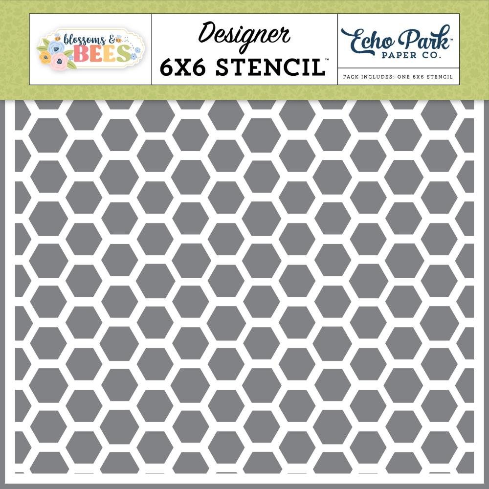 Echo Park Happy Hexagons 6 x 6 Stencil blb413034
