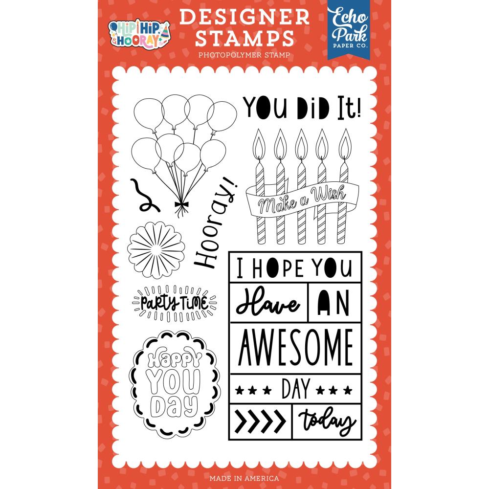 Echo Park Happy You Day Clear Stamps hhh409048