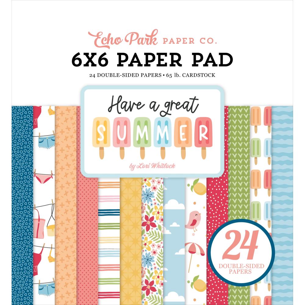 Echo Park Have A Great Summer 6 x 6 Paper Pad hags424023