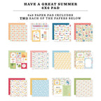 Echo Park Have A Great Summer 6 x 6 Paper Pad hags424023 Product View
