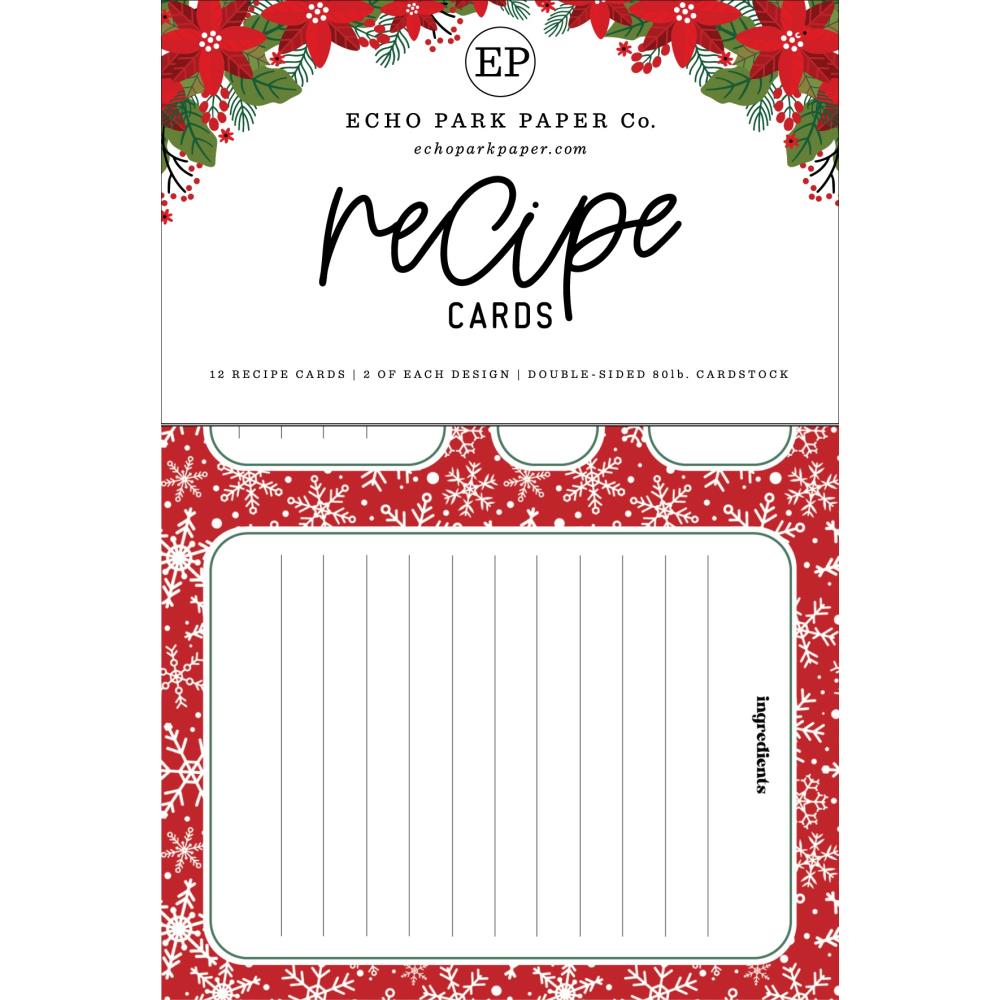 Echo Park Have A Holly Jolly Christmas Recipes Cards rc113
