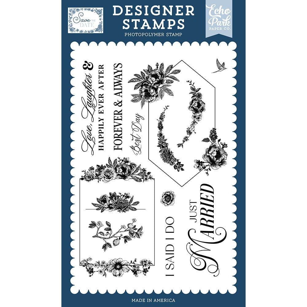 Echo Park I Said I Do Clear Stamps std498047