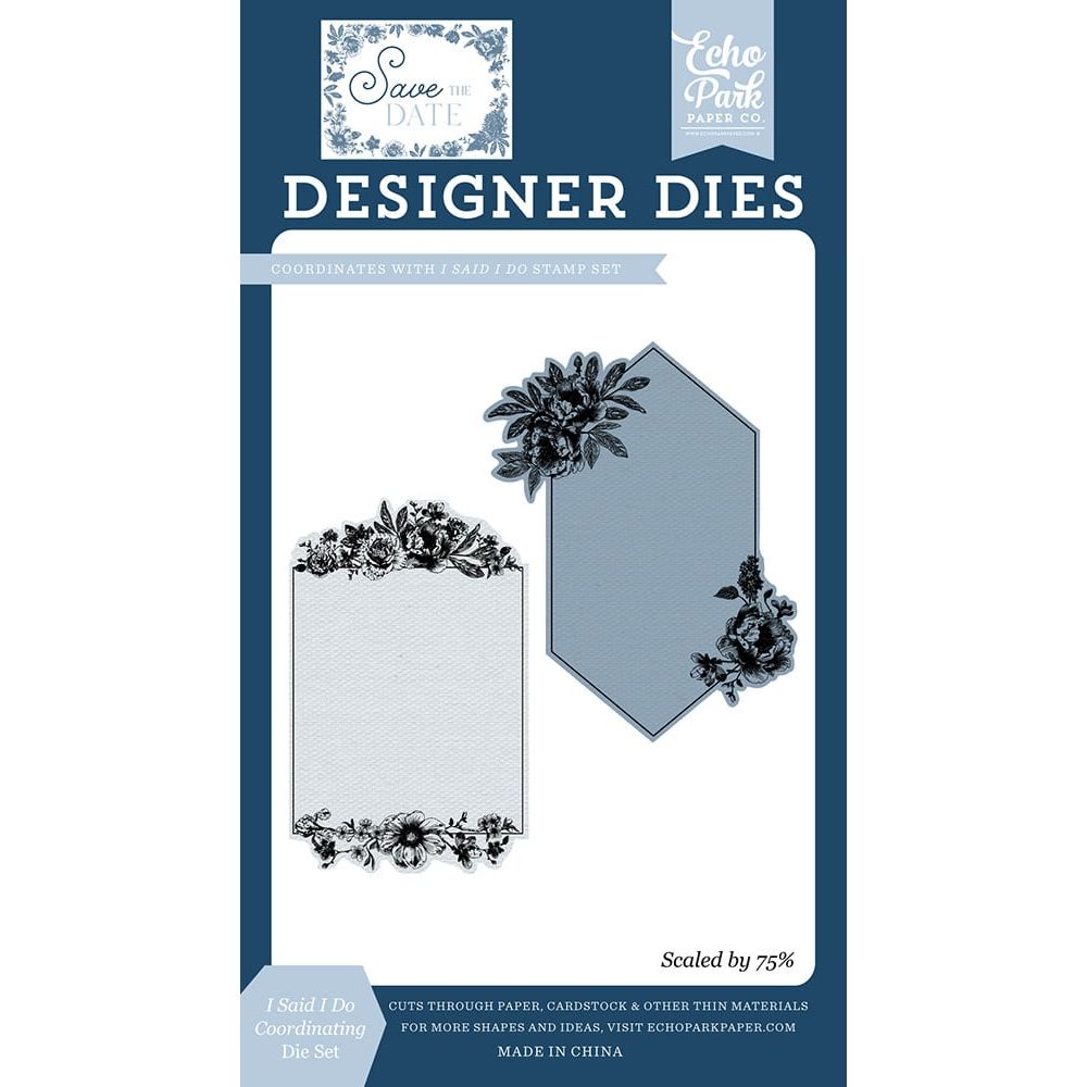 Echo Park I Said I Do Dies std498043 Wedding Frames