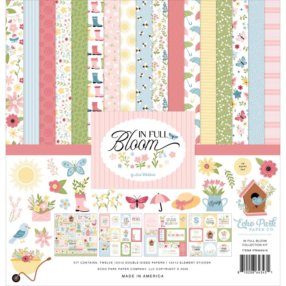 Echo Park In Full Bloom 12 x 12 Collection Kit ifb484016