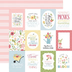 Echo Park In Full Bloom 12 x 12 Collection Kit ifb484016 3x4 Journaling Cards