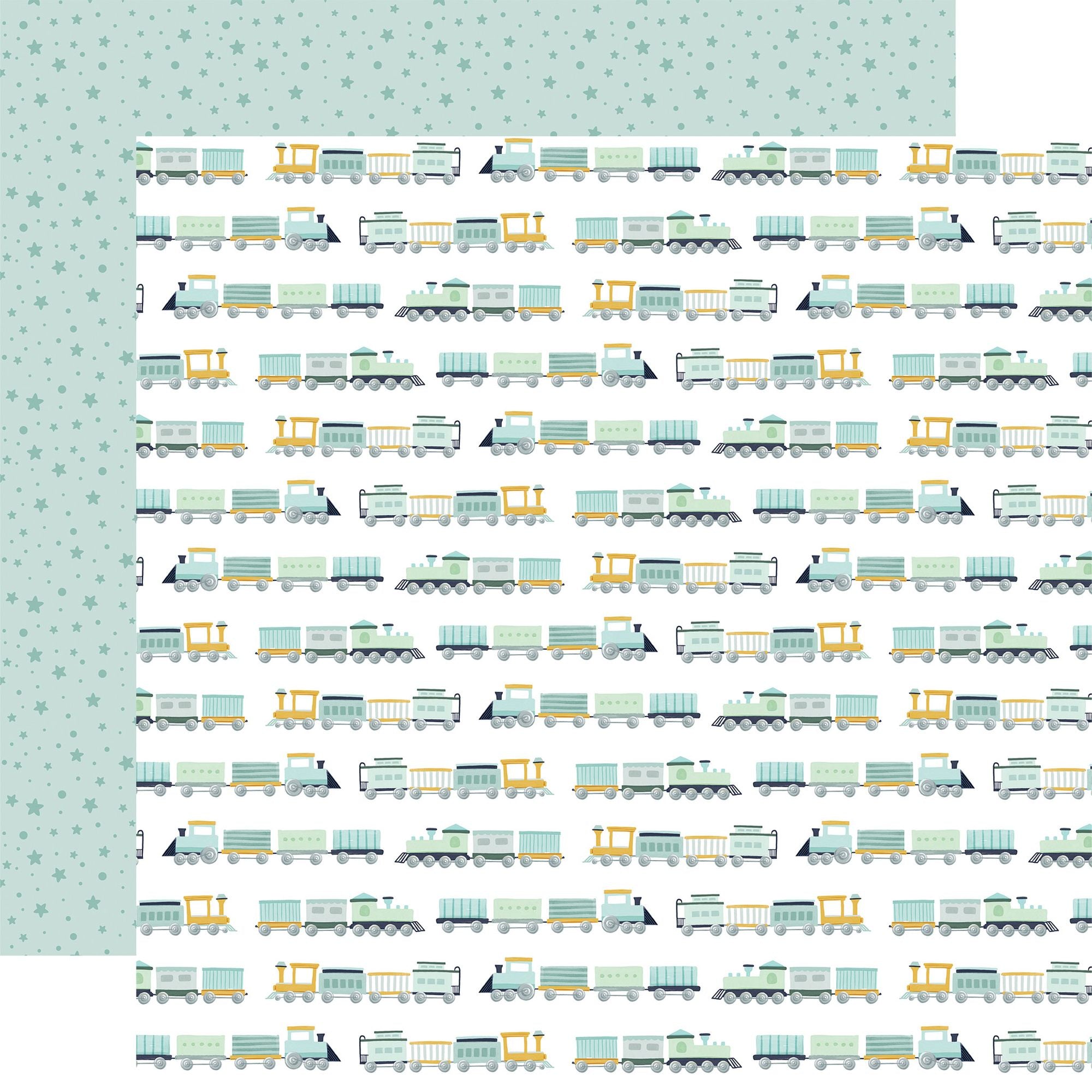 Echo Park It's A Boy 12 x 12 Collection Kit iab278016 Catch The Train