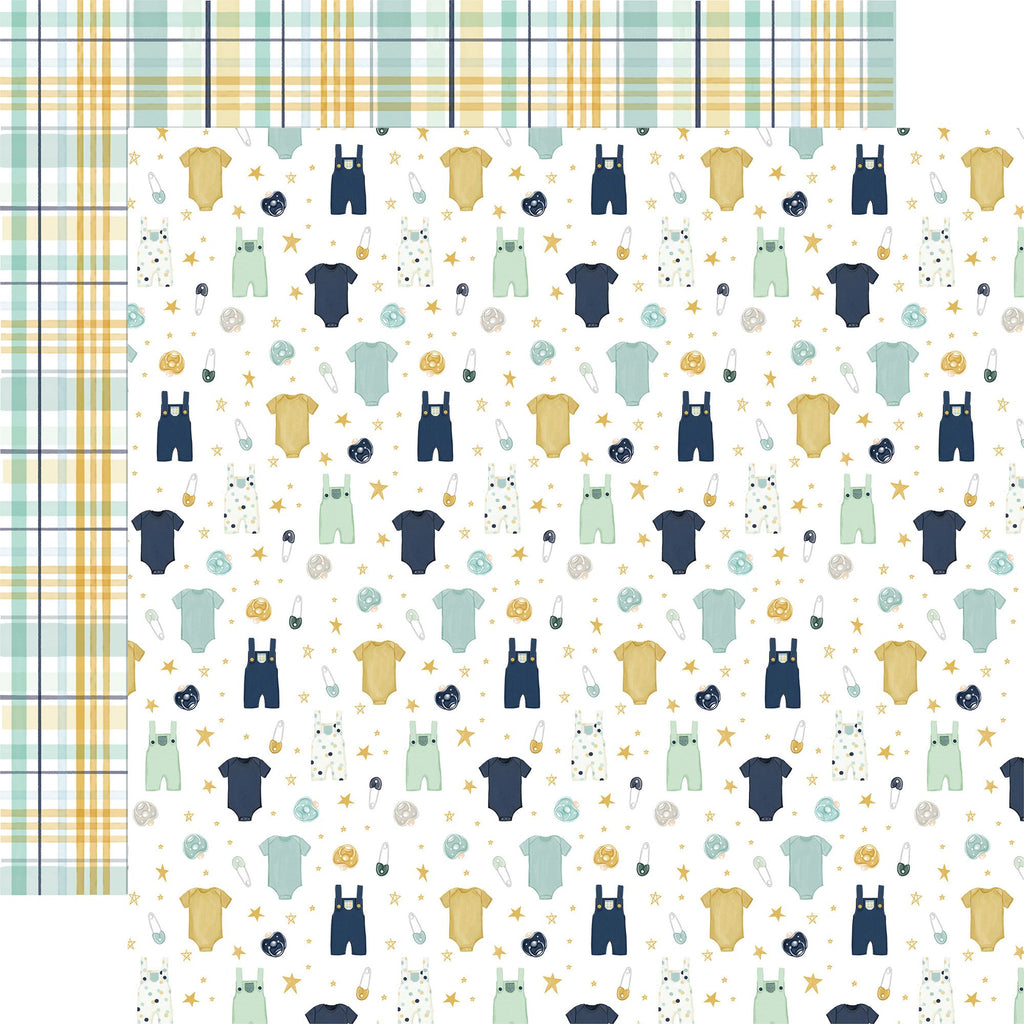 Echo Park It's A Boy 12 x 12 Collection Kit iab278016 Outfits And Overalls