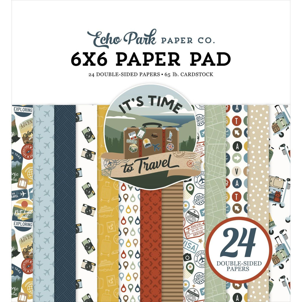 Echo Park It's Time To Travel 6 x 6 Paper Pad ttt494023