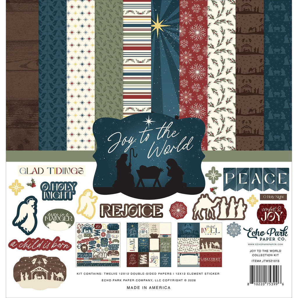 Echo Park Joy To The World 12 x 12 Collection Kit jtw521016