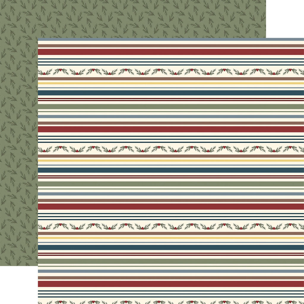 Echo Park Joy To The World 12 x 12 Collection Kit jtw521016 Holly And Stripes