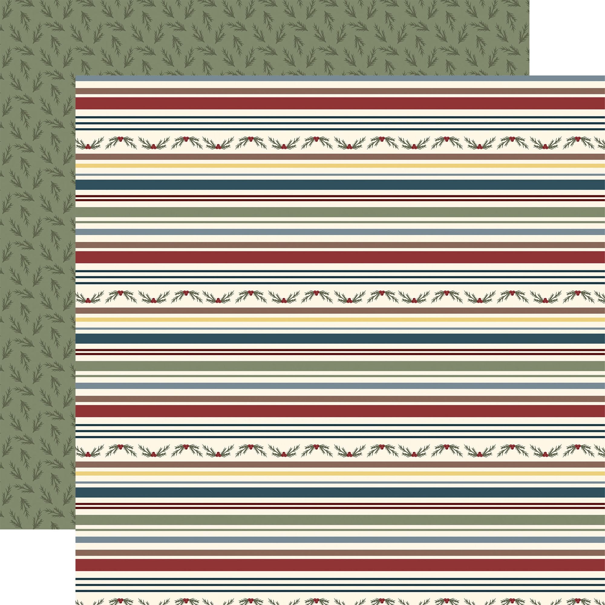 Echo Park Joy To The World 12 x 12 Collection Kit jtw521016 Holly And Stripes