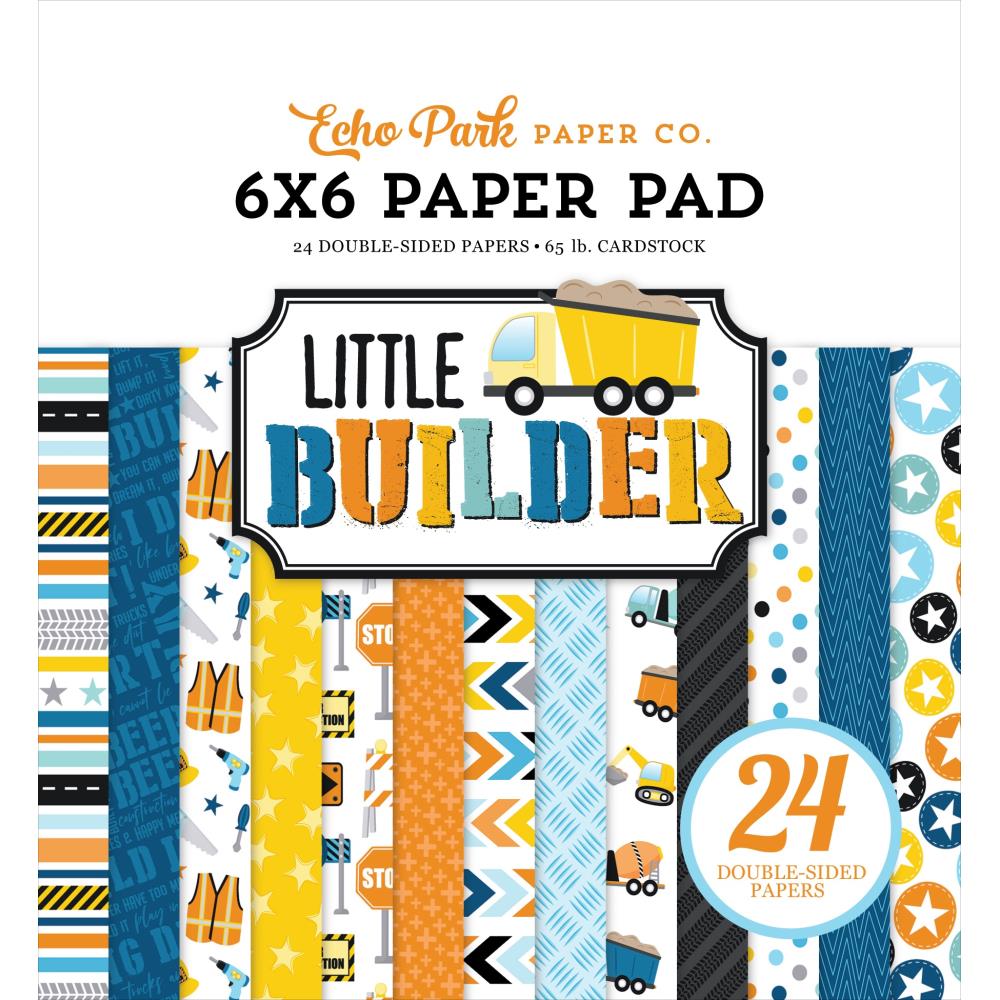 Echo Park Little Builder 6 x 6 Paper Pad lb408023