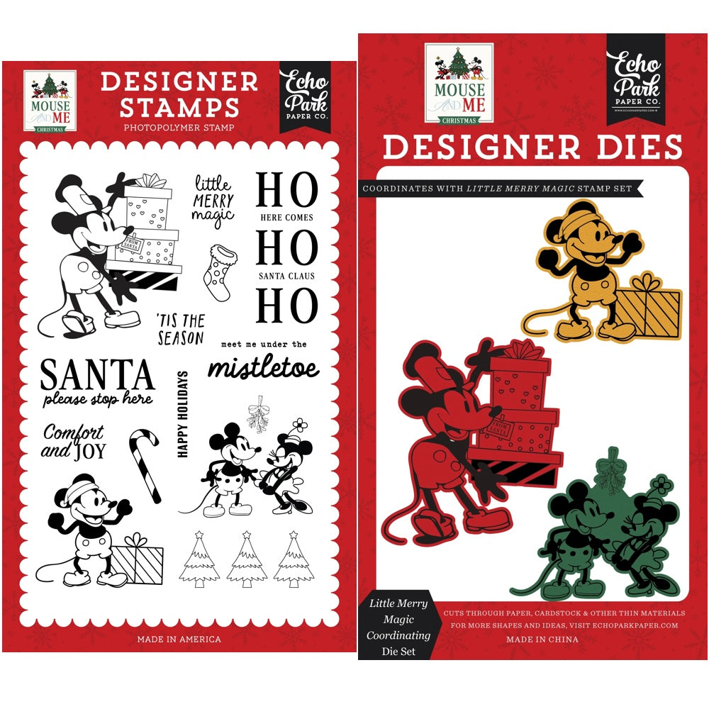 Echo Park Little Merry Magic Clear Stamps And Dies Bundle