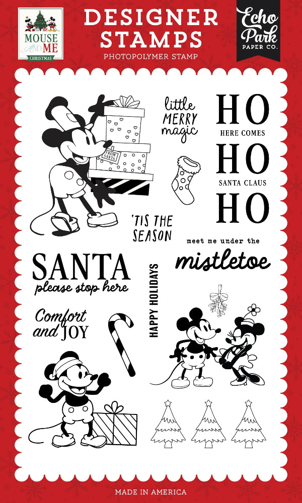 Echo Park Little Merry Magic Clear Stamps And Dies Bundle MMC520047 Stamp Set Alone