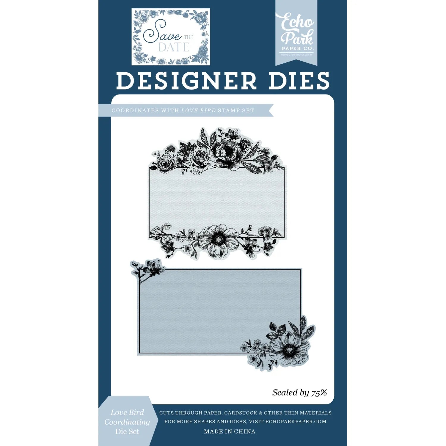 Echo Park Love Bird Clear Stamps And Dies Bundle STD498044_Love_Bird_Coordinating_Die_Set