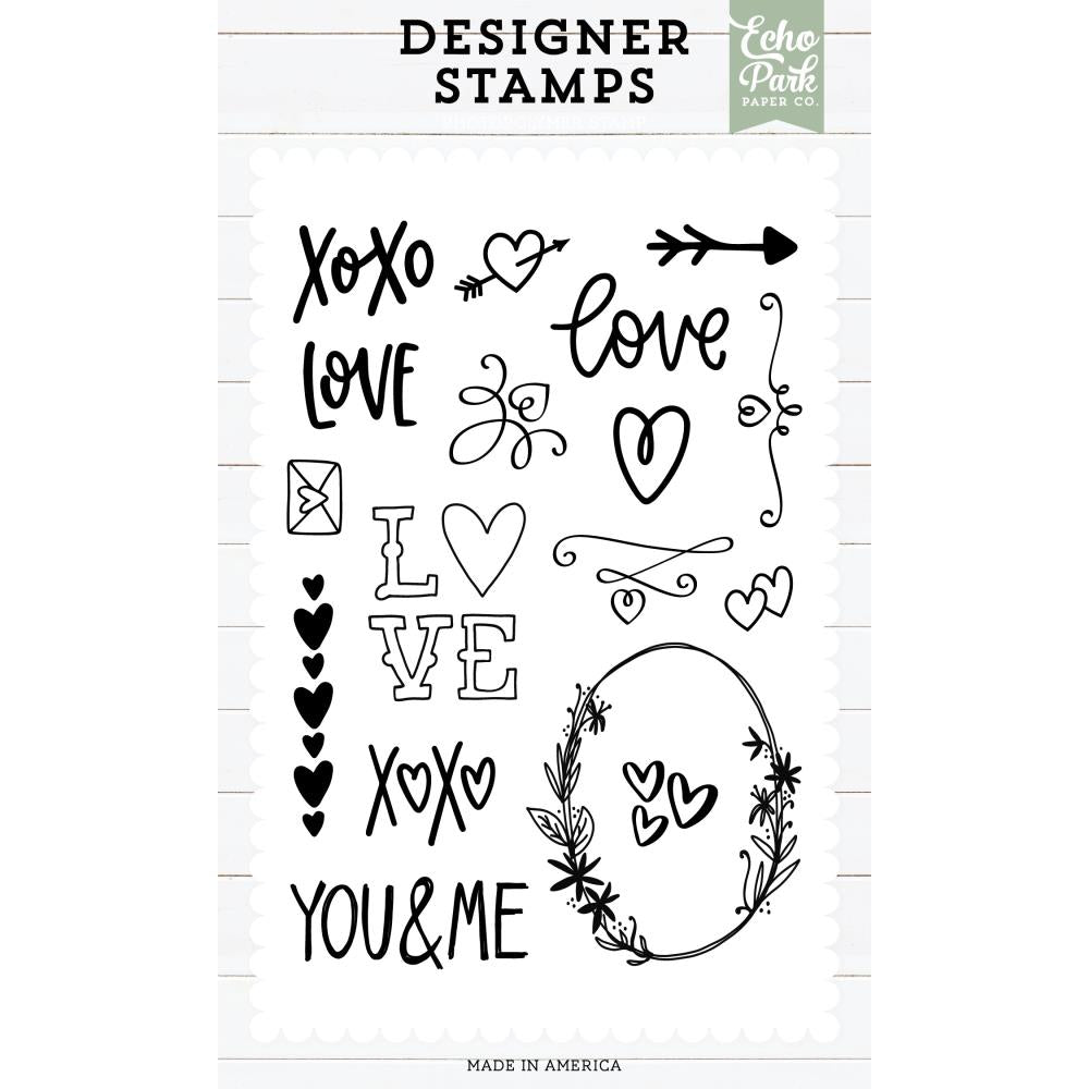 Echo Park Lovey Dovey Days Clear Stamps epstamp201