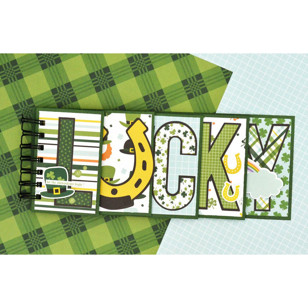 Echo Park Lucky Charm 6 x 6 Paper Pad luc410023 Marcia Deh Nix Flip Book