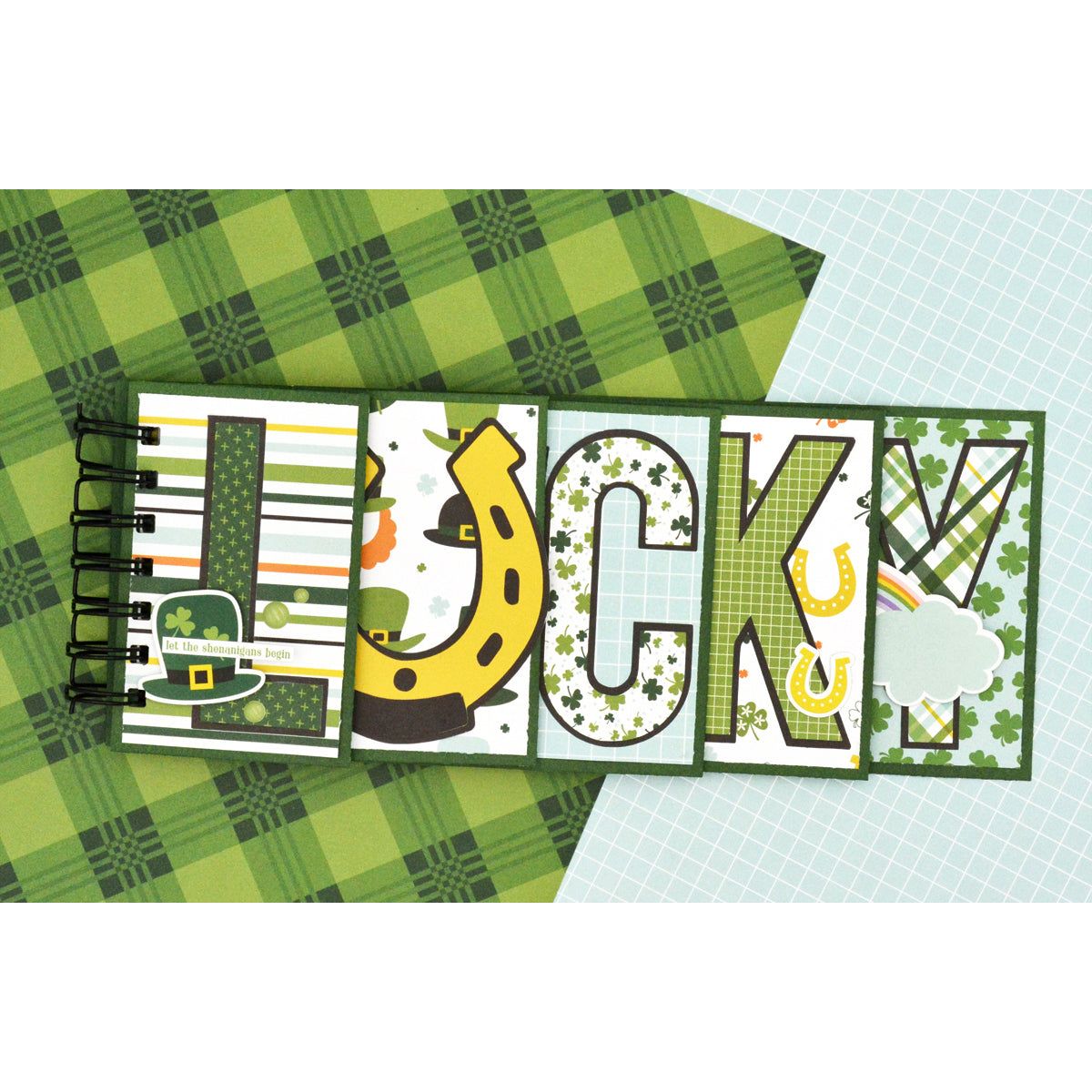 Echo Park Lucky Charm 6 x 6 Paper Pad luc410023 Marcia Deh Nix Flip Book