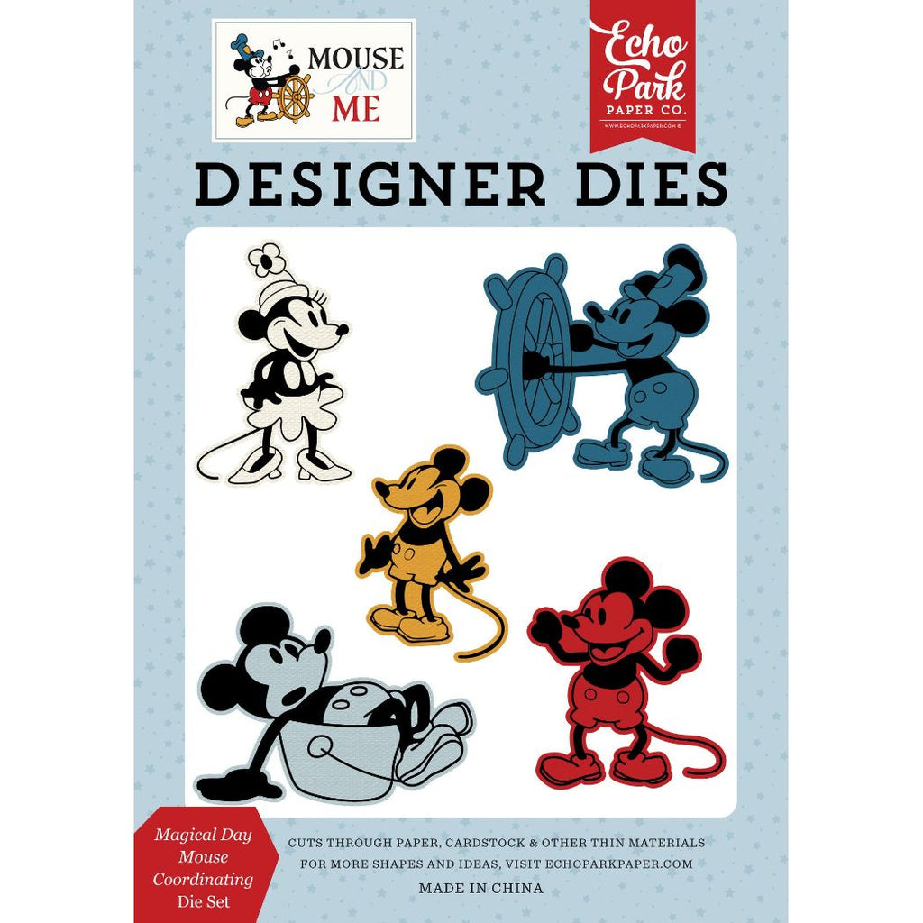 Echo Park Magical Day Captain Mouse Clear Stamps And Dies Bundle MAM487044 Magical Day Mouse Coordinating Dies