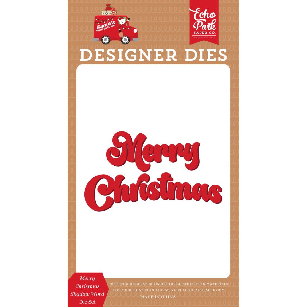 Echo Park Merry Christmas Shadow Word Dies scd459041